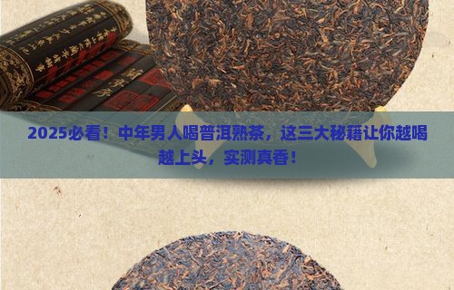 中年男人喝普洱茶熟茶