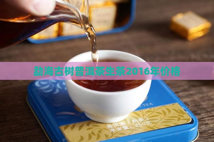 勐海大树普洱茶生茶2016年