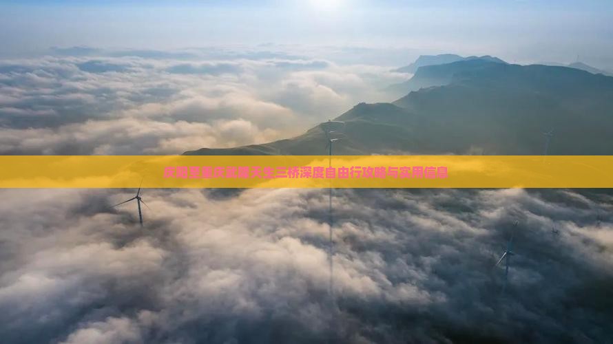 庆阳至重庆武隆天生三桥深度自由行攻略与实用信息