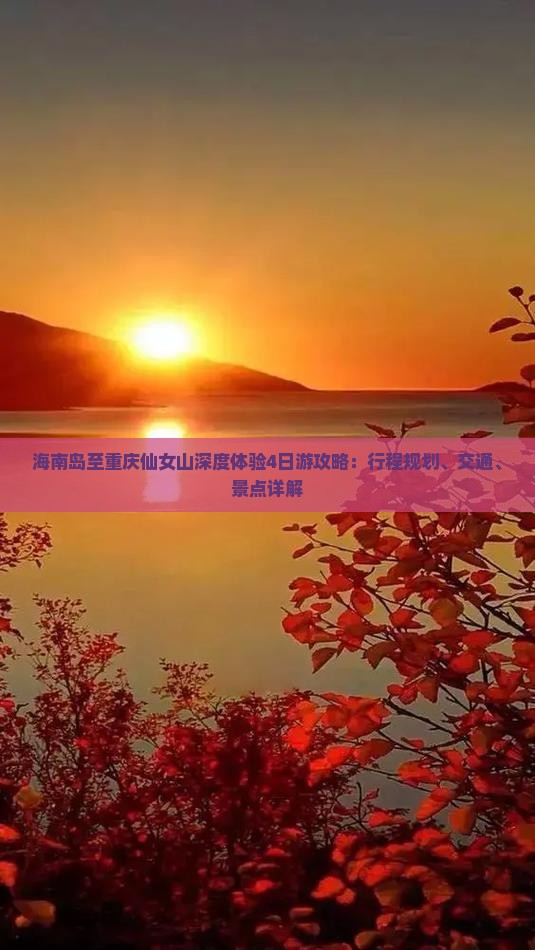海南岛至重庆仙女山深度体验4日游攻略：行程规划、交通、景点详解
