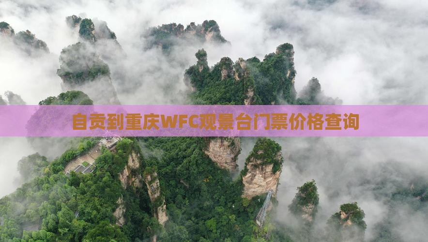 自贡到重庆WFC观景台门票价格查询