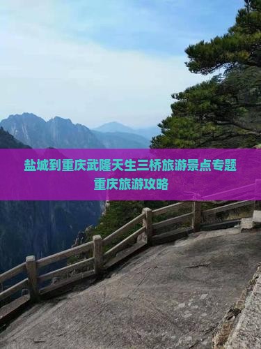 盐城到重庆武隆天生三桥旅游景点专题重庆旅游攻略