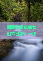 铜陵到重庆仙女山六日游：一次了解重庆旅游全攻略与自由行路线费用信息