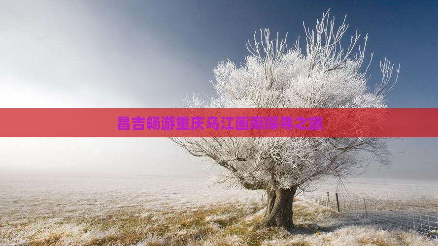 昌吉畅游重庆乌江画廊探寻之旅