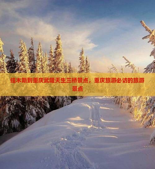 佳木斯到重庆武隆天生三桥景点