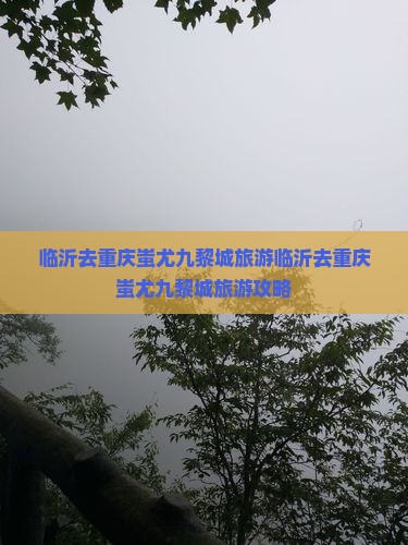 临沂去重庆蚩尤九黎城旅游