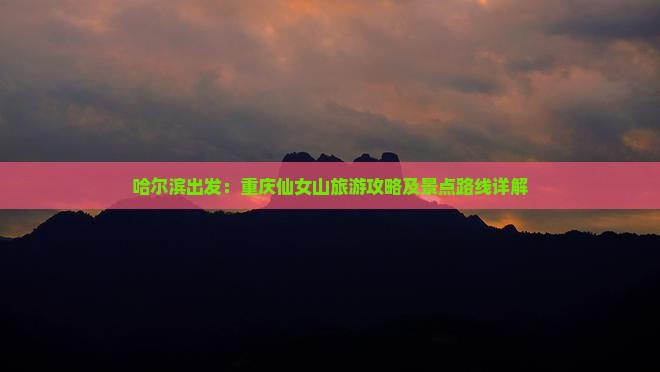 哈尔滨出发：重庆仙女山旅游攻略及景点路线详解