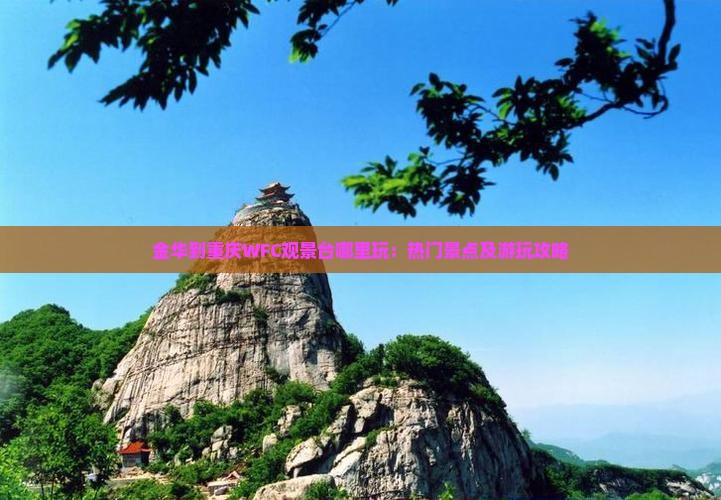 金华到重庆WFC观景台哪里玩：热门景点及游玩攻略