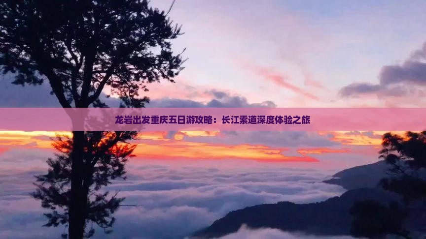 龙岩出发重庆五日游攻略：长江索道深度体验之旅