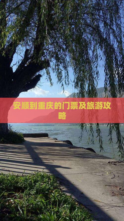 安顺到重庆的门票及旅游攻略