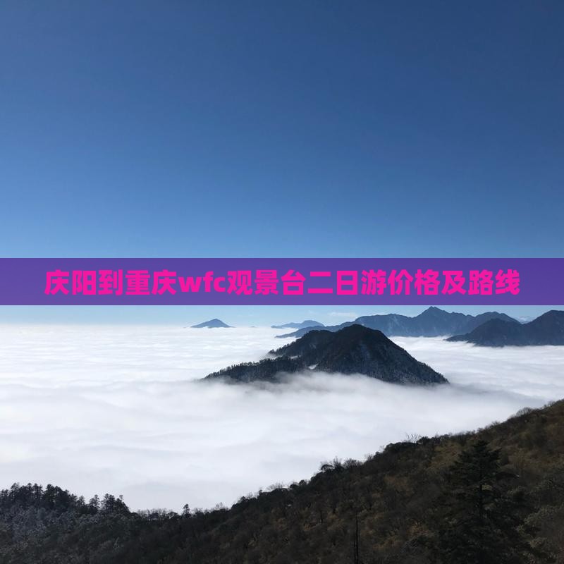 庆阳到重庆wfc观景台二日游价格及路线