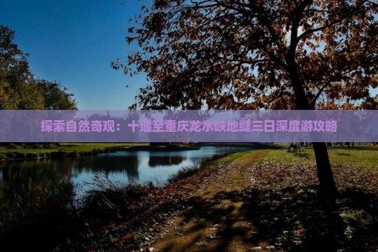 探索自然奇观：十堰至重庆龙水峡地缝三日深度游攻略
