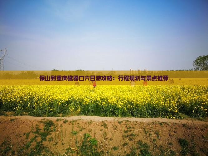 保山到重庆磁器口六日游攻略：行程规划与景点推荐