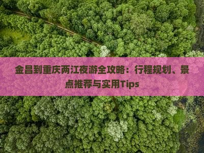 金昌到重庆两江夜游全攻略：行程规划、景点推荐与实用Tips