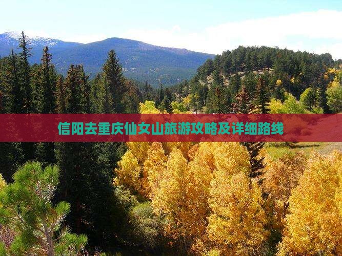 信阳去重庆仙女山旅游攻略及详细路线