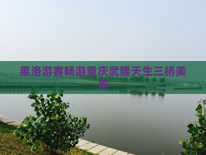 果洛游客畅游重庆武隆天生三桥美景