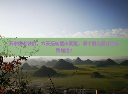 五家渠到重庆武隆六日游