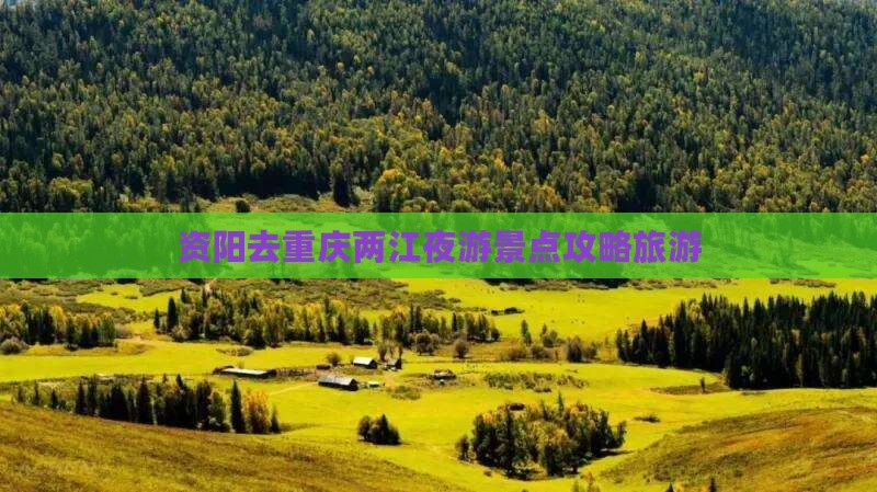 资阳去重庆两江夜游自由行