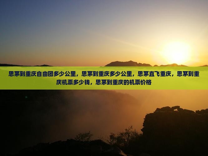 思茅到重庆自由团