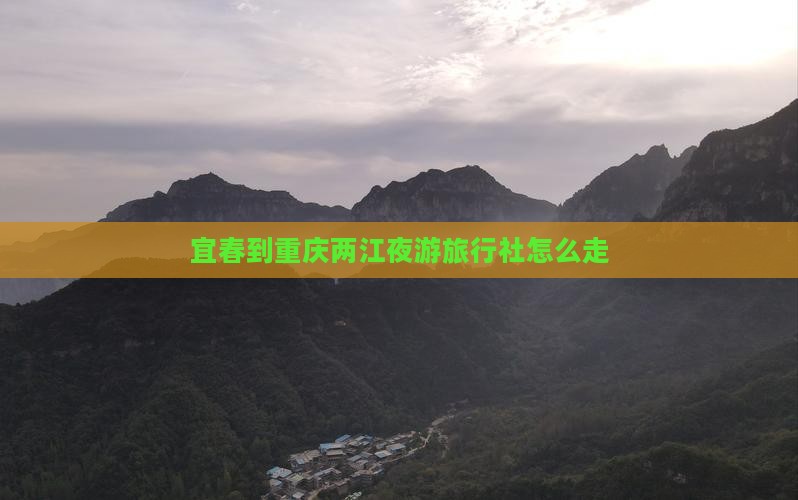 宜春到重庆两江夜游旅行社