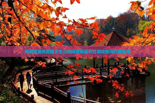 阿坝至重庆武隆天生三桥深度探索五日游攻略与行程指南