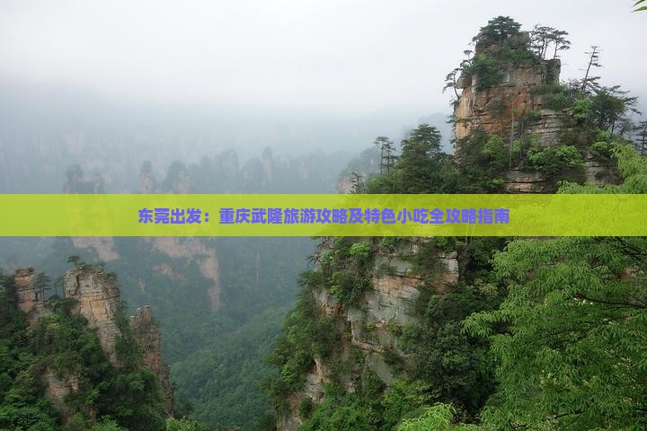 东莞出发：重庆武隆旅游攻略及特色小吃全攻略指南