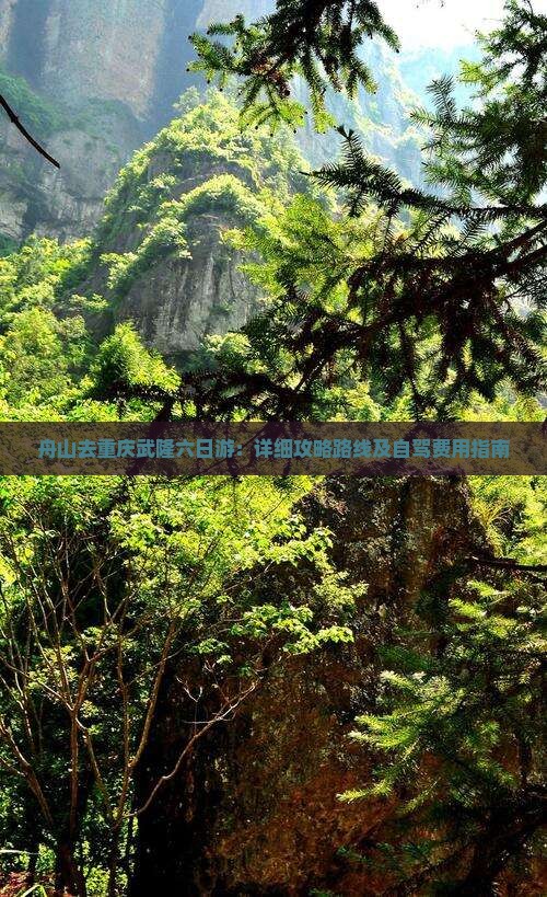 舟山去重庆武隆六日游：详细攻略路线及自驾费用指南