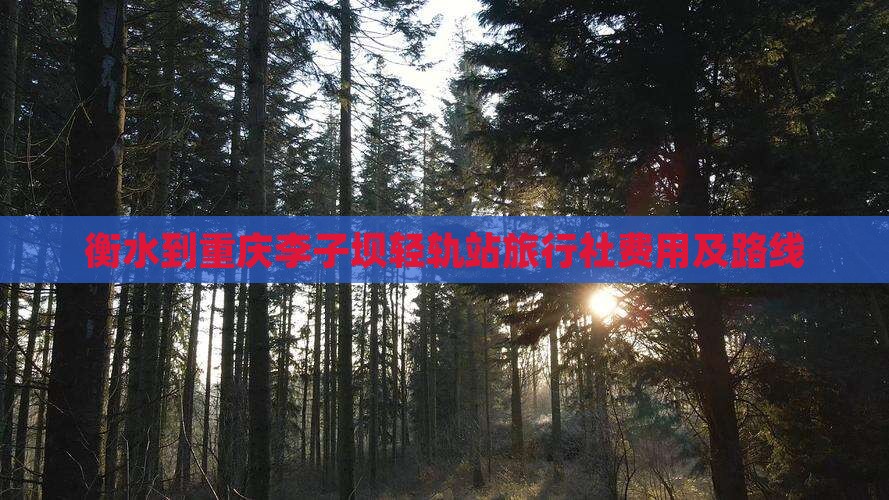衡水到重庆李子坝轻轨站旅行社费用及路线