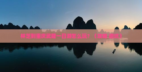 林芝到重庆武隆一日