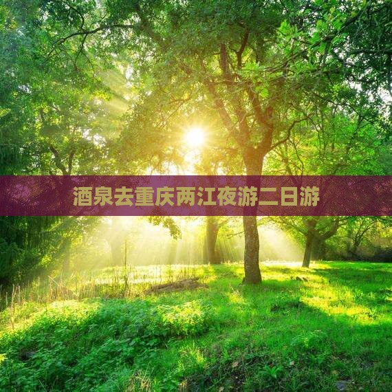 酒泉去重庆两江夜游二日游