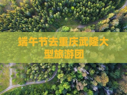 端午节去重庆武隆大型旅游团