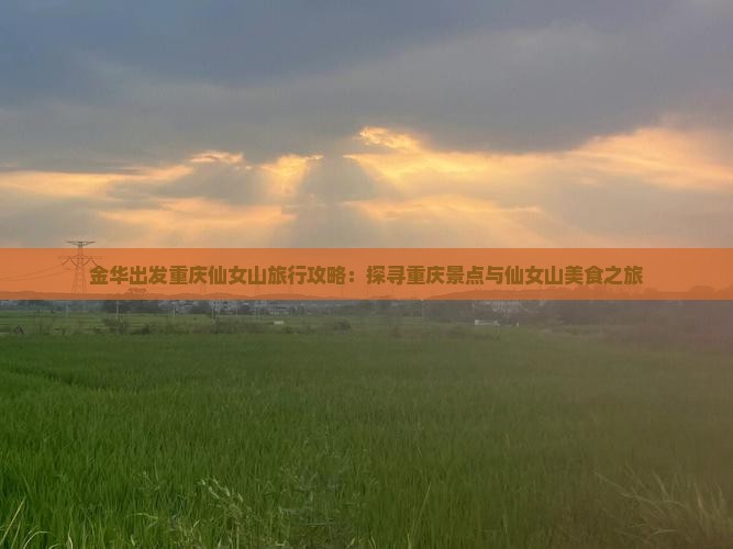 金华出发重庆仙女山旅行攻略：探寻重庆景点与仙女山美食之旅