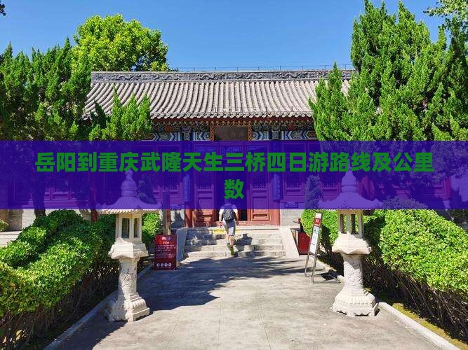 岳阳到重庆武隆天生三桥四日游路线及公里数