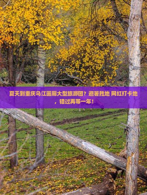 夏天到重庆乌江画廊大型旅游团？避暑胜地+网红打卡地，错过再等一年！