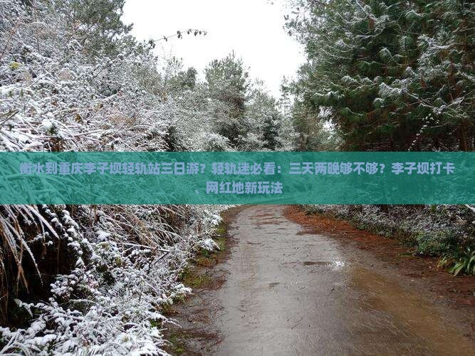 衡水到重庆李子坝轻轨站三日游？轻轨迷必看：三天两晚够不够？李子坝打卡、网红地新玩法