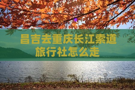 昌吉去重庆长江索道旅行社怎么走