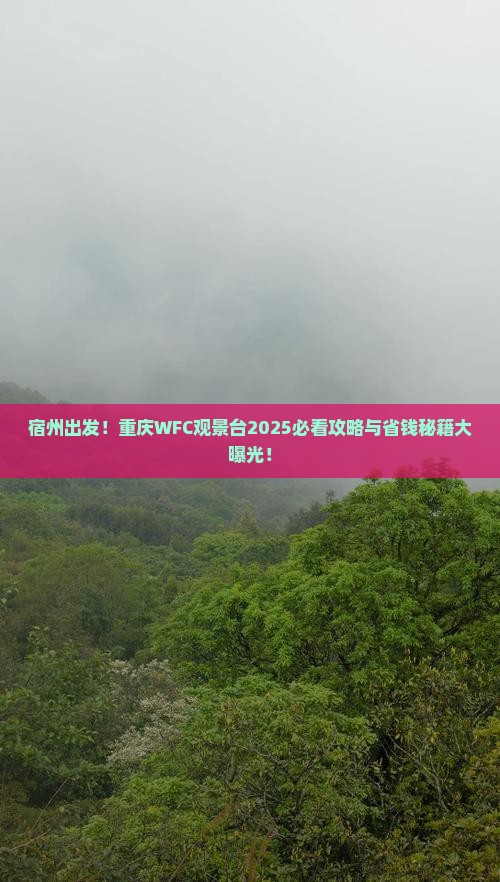 宿州去重庆wfc观景台景点
