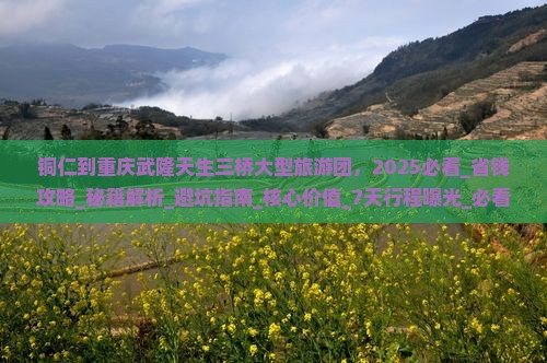 铜仁到重庆武隆天生三桥大型旅游团