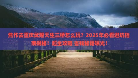 焦作去重庆武隆天生三桥二日游
