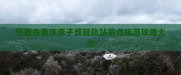 楚雄去重庆李子坝轻轨站景点 楚雄去重庆李子坝轻轨站景点