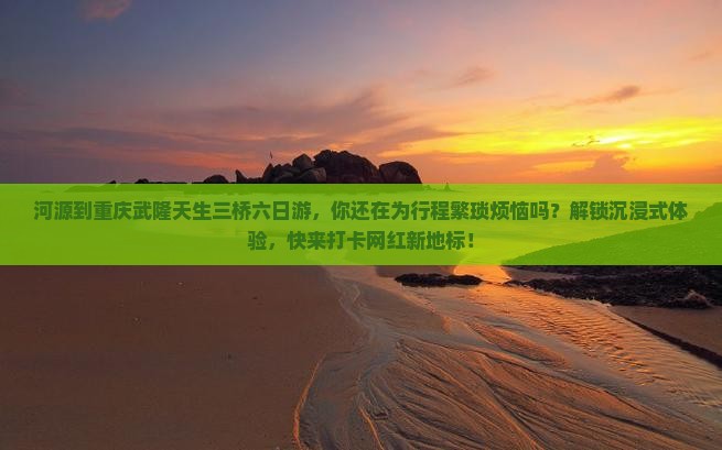 河源到重庆武隆天生三桥六日游