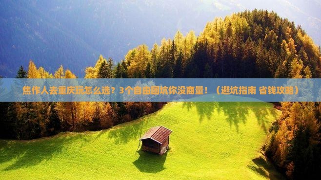 焦作到重庆长江索道自由团