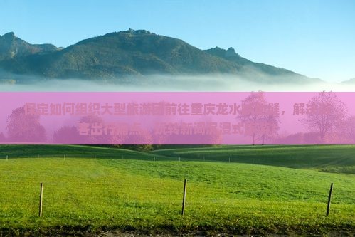 保定如何组织大型旅游团前往重庆龙水峡地缝，解决游客出行痛点，玩转新词沉浸式旅游？