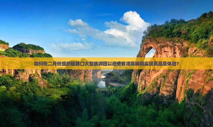 如何在二月份组织磁器口大型旅游团以避免客流高峰和实现高品质体验？
