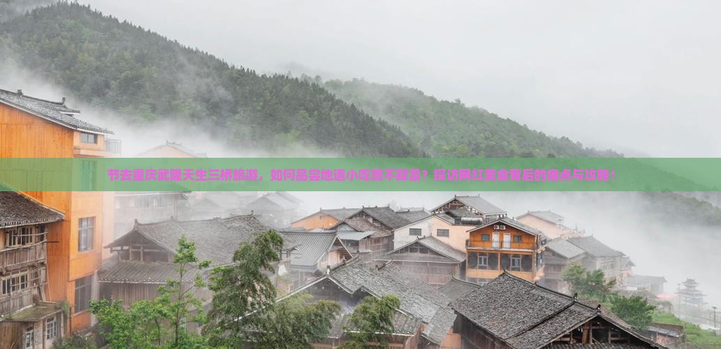 节去重庆武隆天生三桥旅游，如何品尝地道小吃而不踩雷？探访网红美食背后的痛点与攻略！