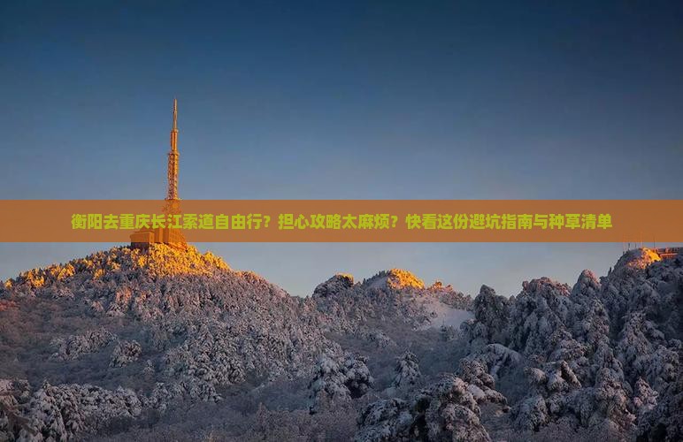 衡阳去重庆长江索道自由行？担心攻略太麻烦？快看这份避坑指南与种草清单