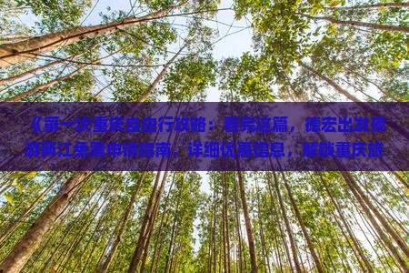 《第一次重庆自由行攻略：看完这篇，德宏出发夜游两江免票申请指南，详细优惠信息，解锁重庆旅游景点》