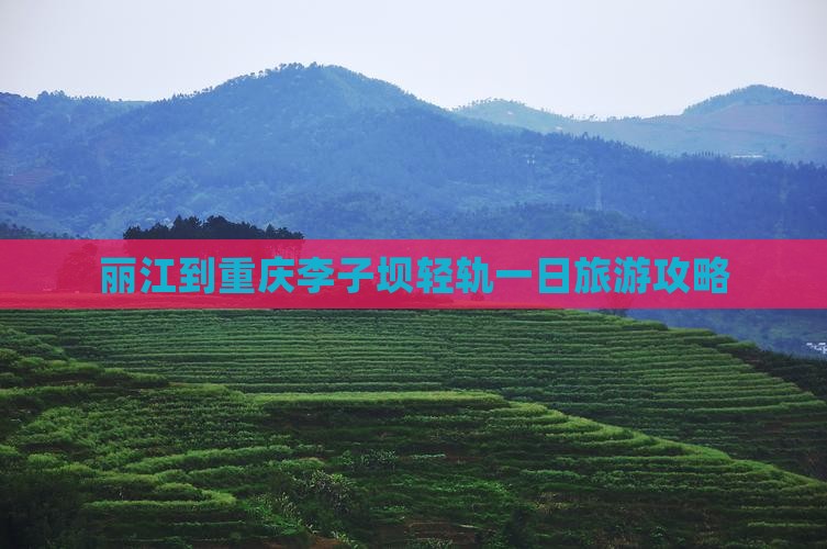丽江到重庆李子坝轻轨一日旅游攻略