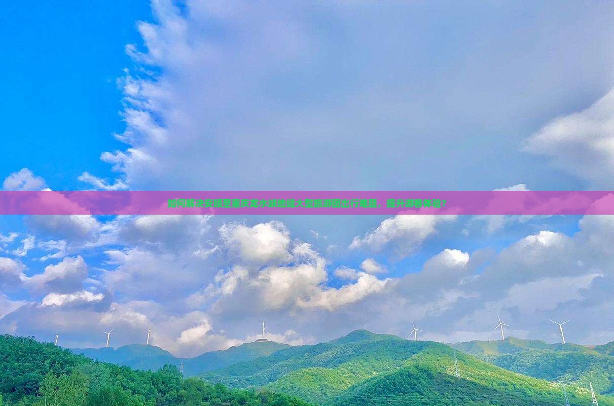 如何解决安顺至重庆龙水峡地缝大型旅游团出行难题，提升游客体验？