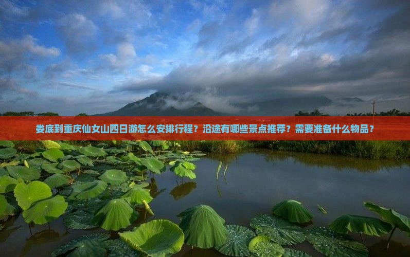 娄底到重庆仙女山四日游怎么安排行程？沿途有哪些景点推荐？需要准备什么物品？